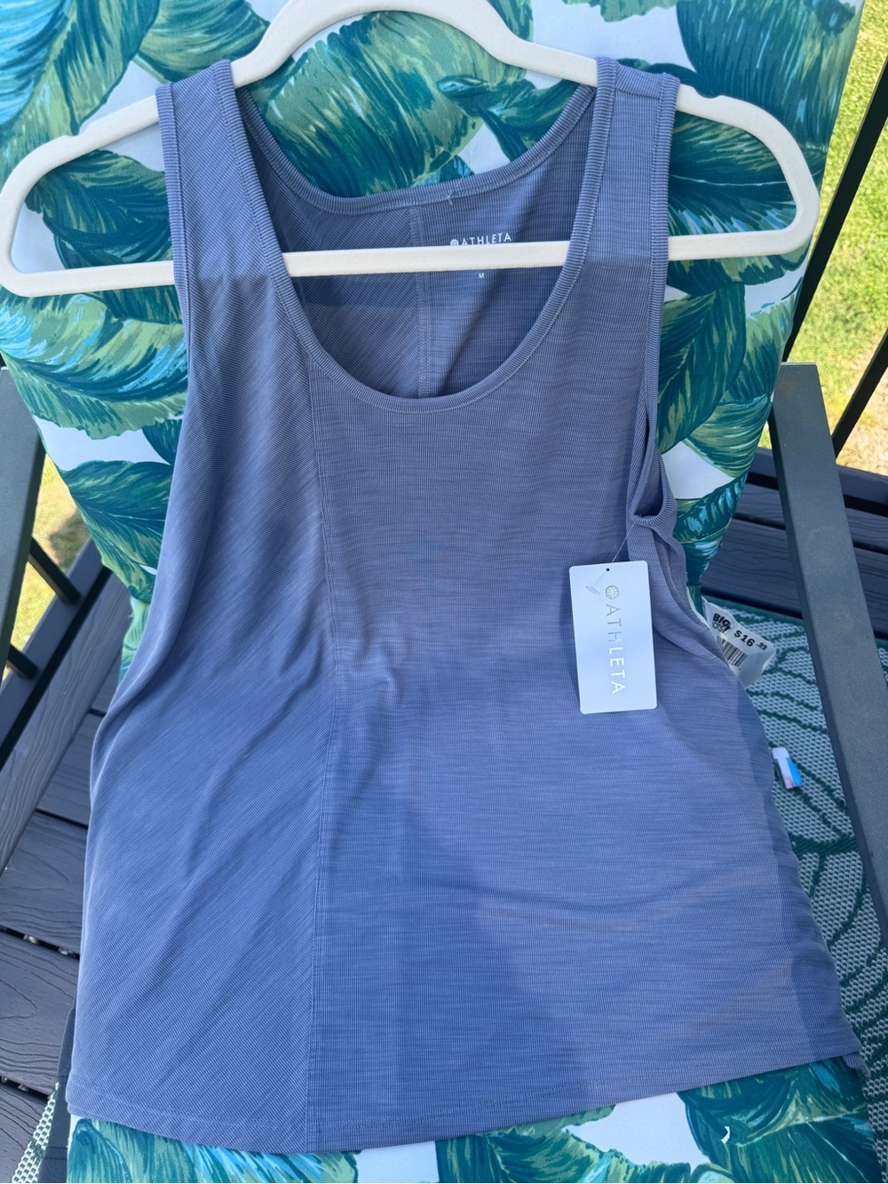 Athleta Slate Blue Relaxed Performance Tank - Size Medium